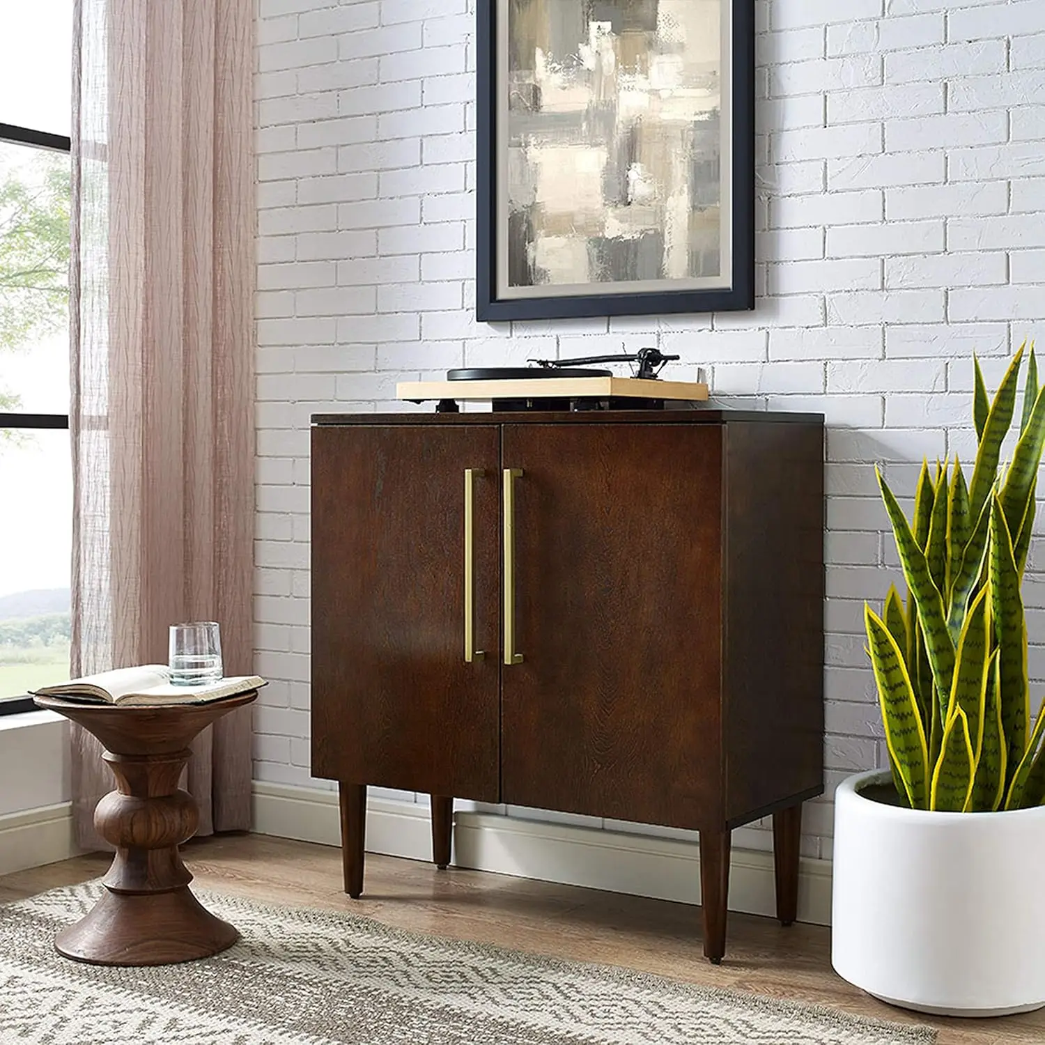 Mobili Everett Console Cabinet, mogano