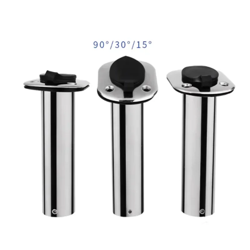 

Stainless Steel Flush Mount Boat Fishing Rod Holder 15/30/90 Degree Rod Pod for Marine Boat