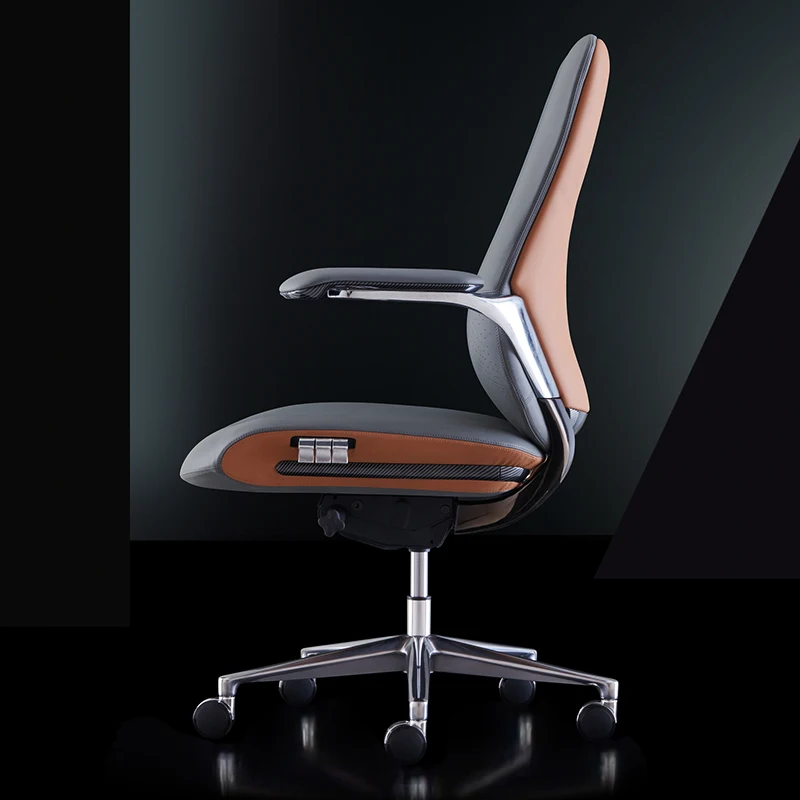 Work Chair Leather Office Furniture Home Comfortable Game Chaise Computer Nordic Rotating Makeup Sillas De Oficina Reclining Bed