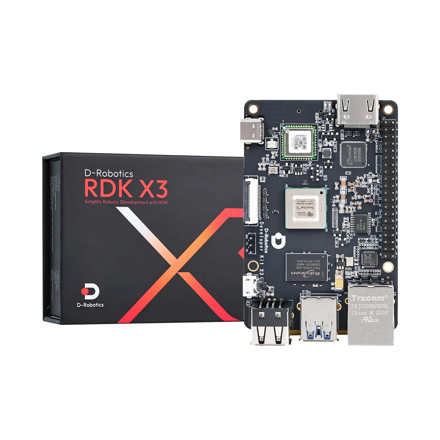 RDK X3 Development Board AI Module Kit 5TOPS High Computing Power ROS Robot Education Programming Compatible with Raspberry Pi