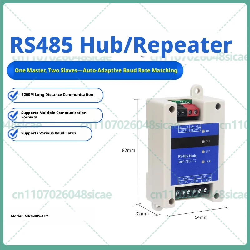 FOR Industrial RS485 Repeater Hub Optocoupler Isolated Signal Amplifier Anti-Interference