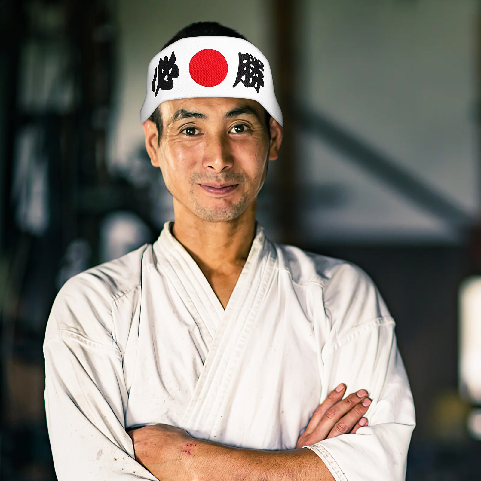 Sushi Chef Headband Japanese Karate Martial White Headband-Headband (Must Win) Japanese-style Man Bushido Bands