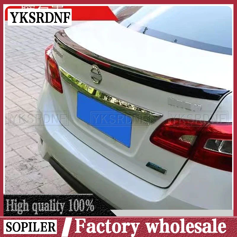 

Подходит для 2012 2013 2014 2015 2016 Nissan Sentra SYLPHY ABS Материал обшивка заднего крыла автомобиля грунтовка цвет задний багажник губа спойлер