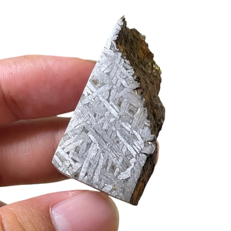 46.5g Muonionalusta Iron Meteorite Specimen Iron Meteorite Slice Natural Meteorite Material Collection - CC234