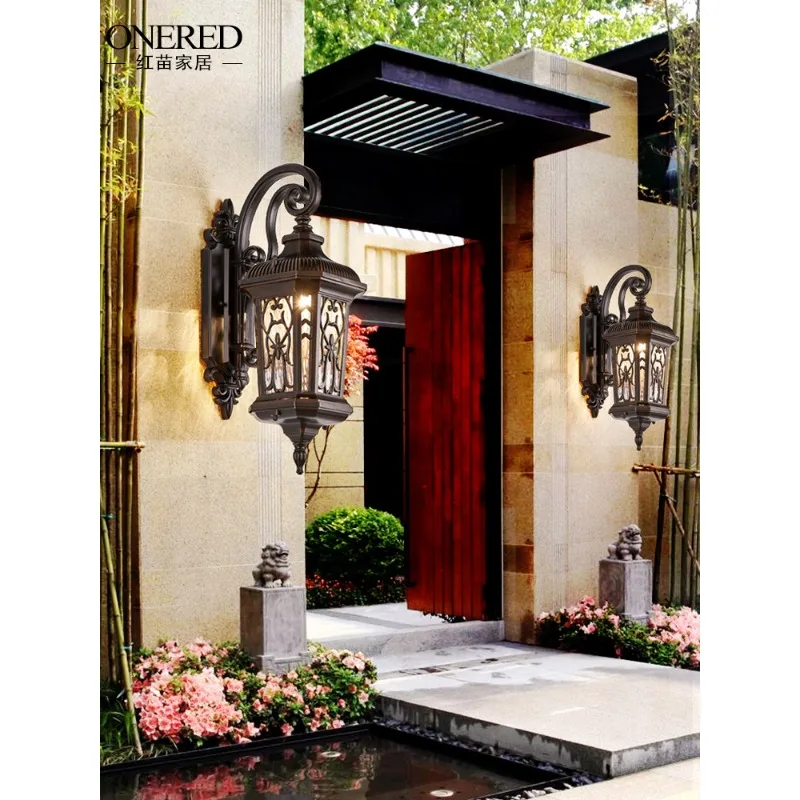 مصباح جداري خارجي مقاوم للماء مصباح حديقة خارجي للفيلا حديقة مصباح شرفة إبداعي ممر مدخل شرفة جدار خارجي جدار لا #3