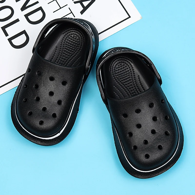 Sandali per bambini zoccoli antiscivolo ragazzi ragazze Summer Hole Water Toddler Shoes Baby Mules Rubber Kids Garden Beach Flats pantofole