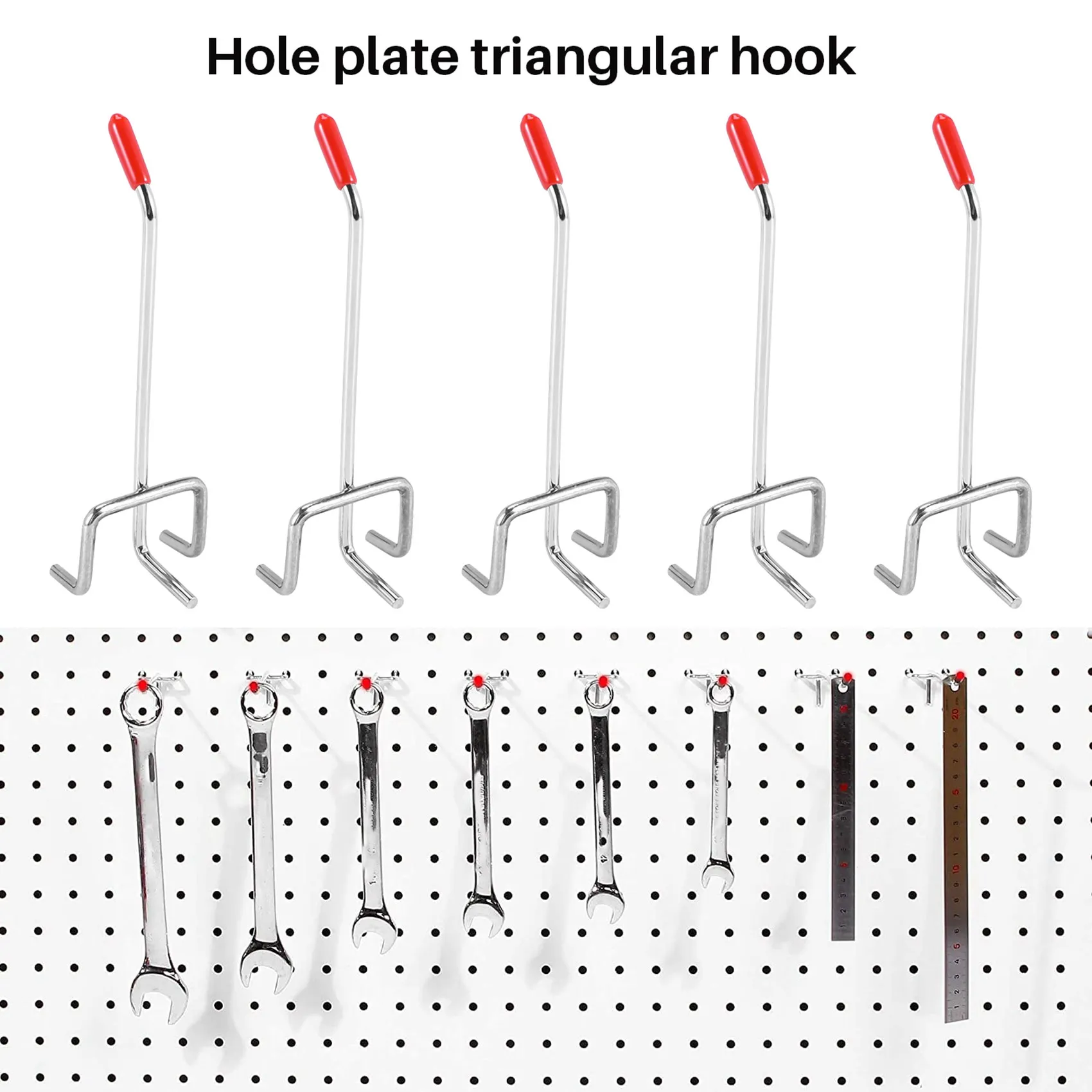 25Pcs 100Mm Pegboard Hooks Slat Wall Retail Display Shop Peg Hang Fits Home Hanger Chrome Metal 1-1.5Kg Loading