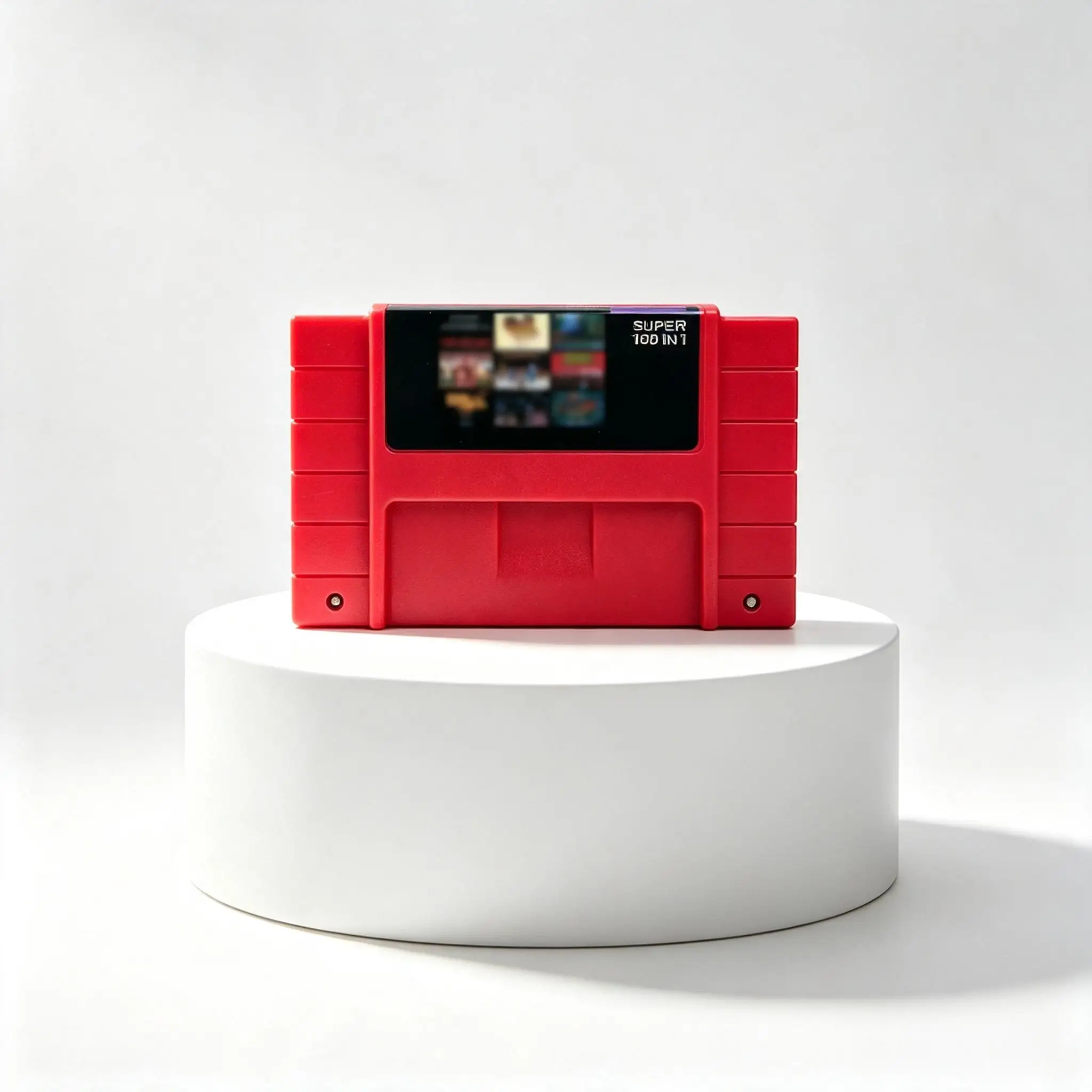 Super 100 In 1 Game Cartridge Multi Game Card For SNES NTSC PAL JAPAN 16 Bit Video Game Console Red And Gray Color