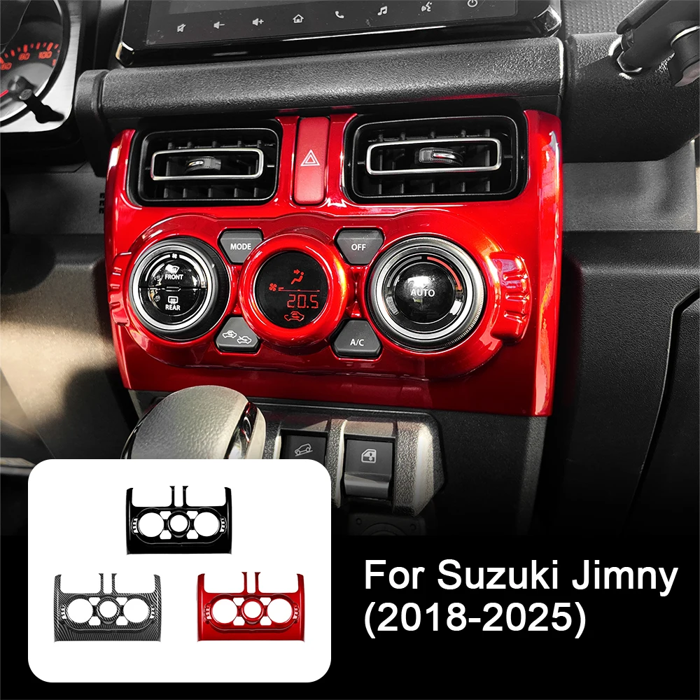 スズキ-ジムニー-2018-2025-自動エアコン吹き出し口フレームトリム-ユニバーサル-3-5ドア対応アクセサリー