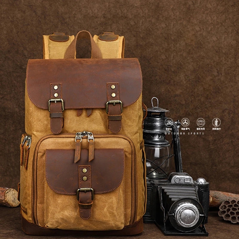 Professional DSLR Camera Bag Men/Women Backpack Waterproof Photography Backpack Outdoor Wearable for Canon Nikon for 15.4 Inch