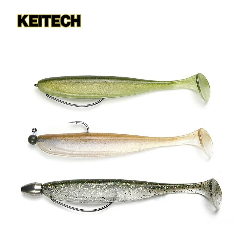 Señuelo KEITECH Easy Shiner Black Pit – Jig vinilo cola en T - imagen 5