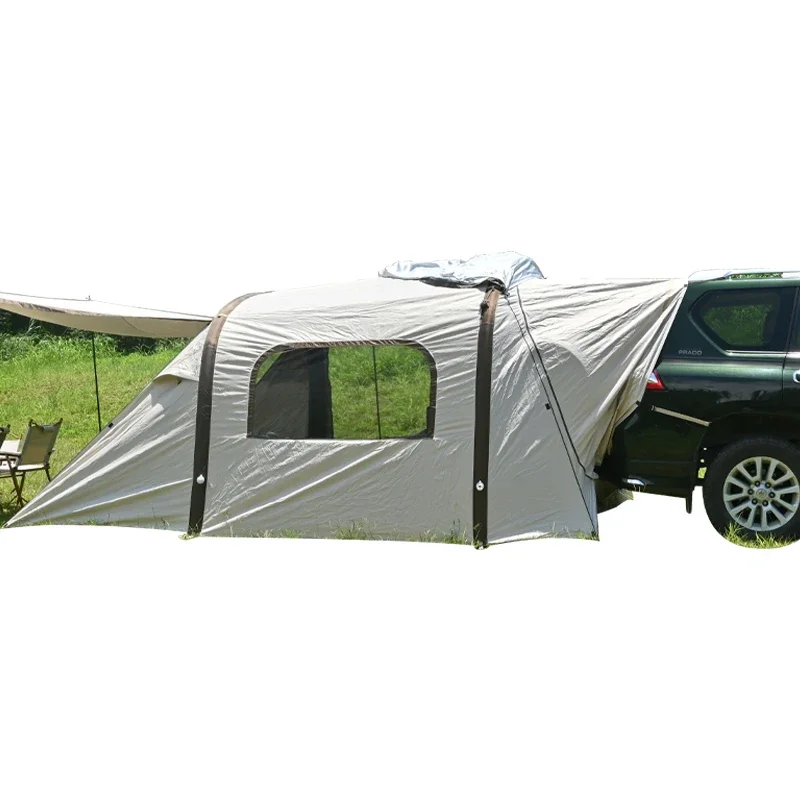 Design Waterproof Spacious Space 4 People Inflatable Tailgate SUV Tents 2 Doors SUV Car Travel Tents