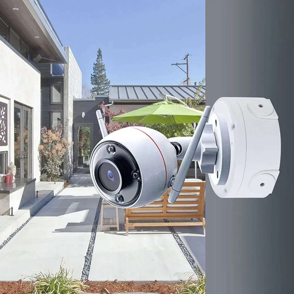 كاميرا صندوق وصلات كابل قاعدة عميقة للقبة/كاميرا IP مقاوم للماء جبل قوس قاعدة بلاستيكية مراقبة قبة بين قوسين