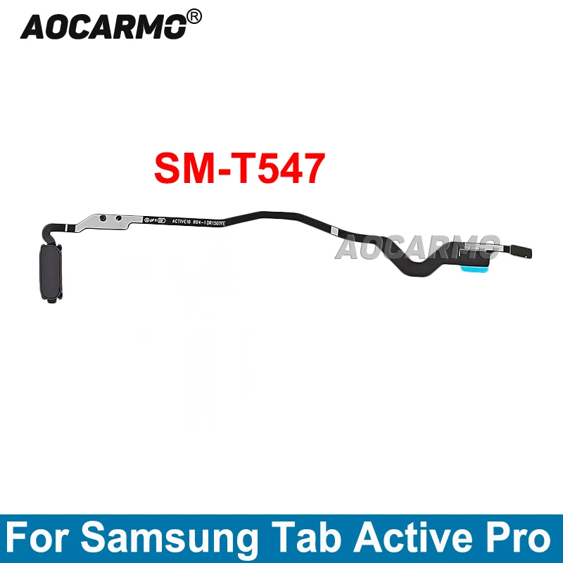 Aocarmo For Samsung Galaxy Tab Active Pro SM- T547 Fingerprint Sensor Button Flex Flex Cable Repair Part