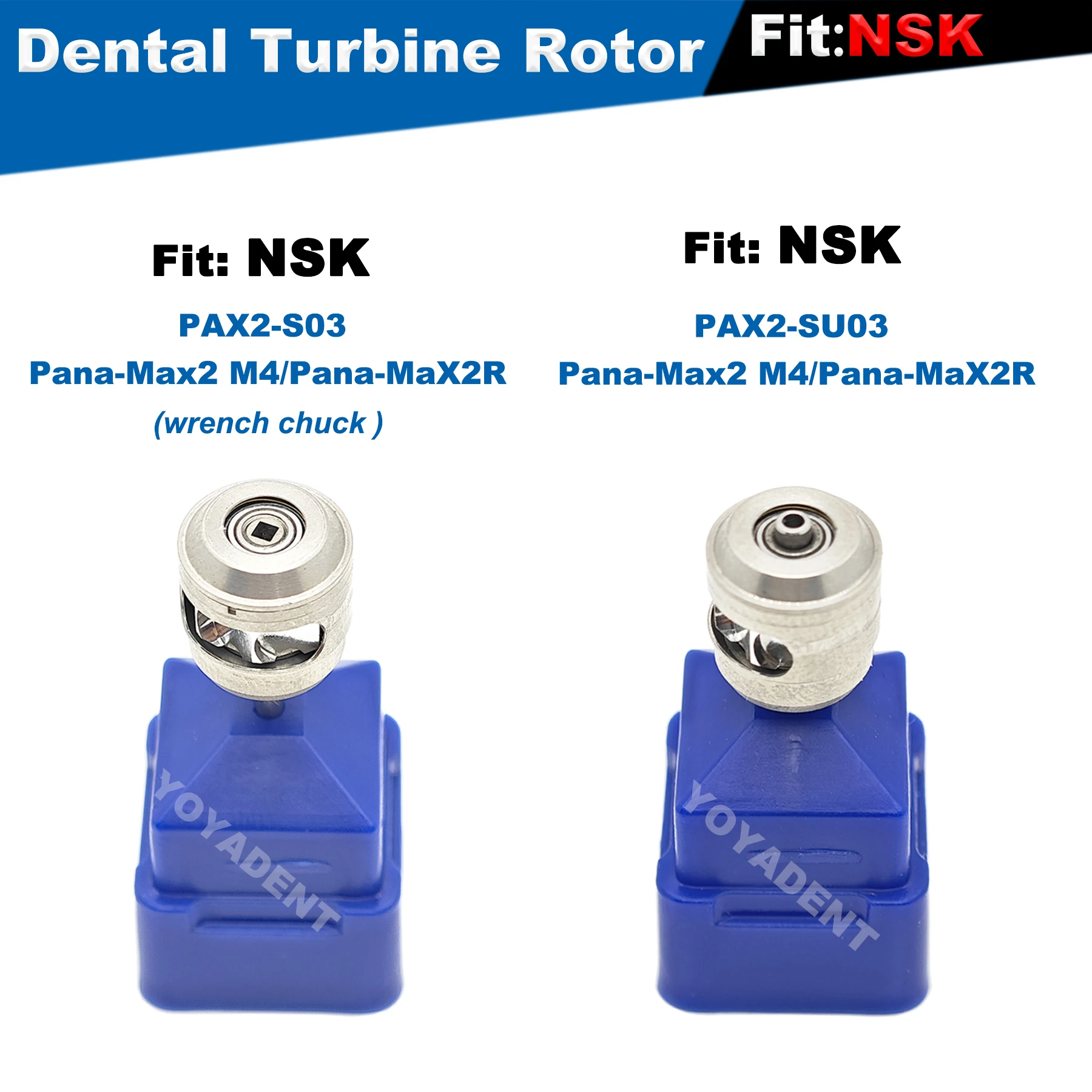 

Fit NSK Pana-Max2 M4/Pana-Max2R High Speed Handpiece Dental Turbine Cartridge Air Rotor PAX2-S03 PAX2-SU03