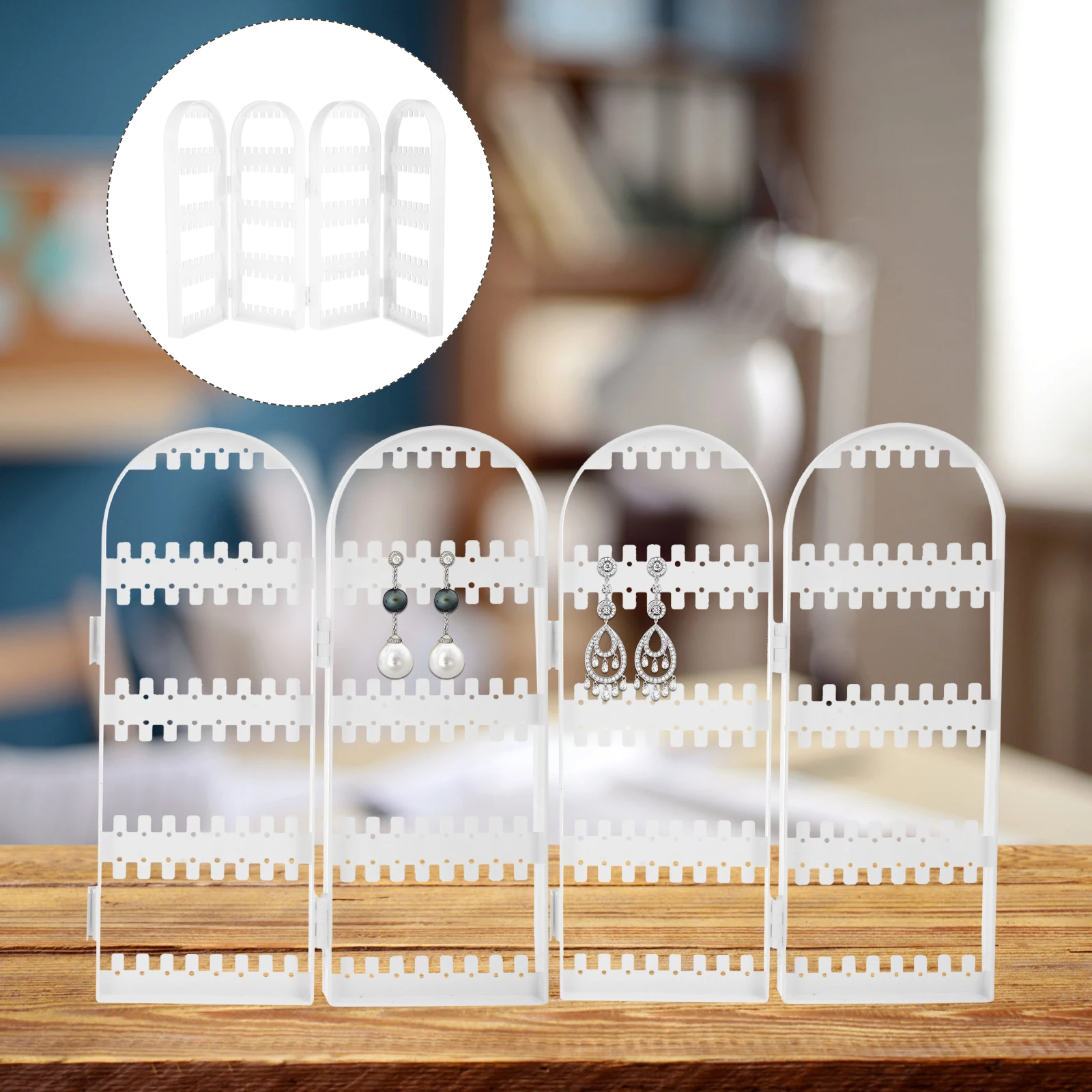 

Stylish Earring Rack Display Organizer Portable Jewelry Stand Holder Unique Design Best Home Storage