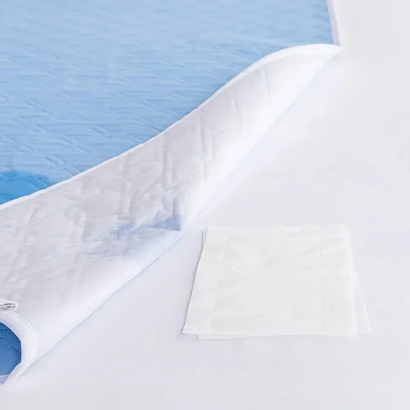 Urinmatratze, atmungsaktiv, wasserdicht, waschbar, Baumwoll-Bettkissen, Belüftung, extra große Größe, Windelmatte, einfach, praktisch – Detail 7