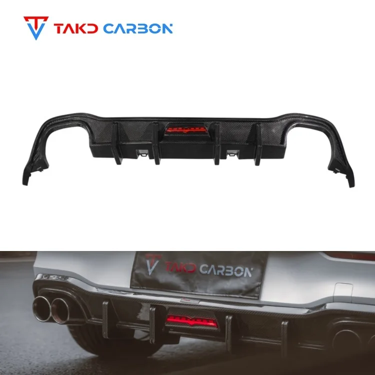

Dry Carbon Fiber 3K Twill Car Rear Lip Golf 8 Rear Diffuser for Volkswagens Golf 8 GTI Rear Diffuser 2021-2023