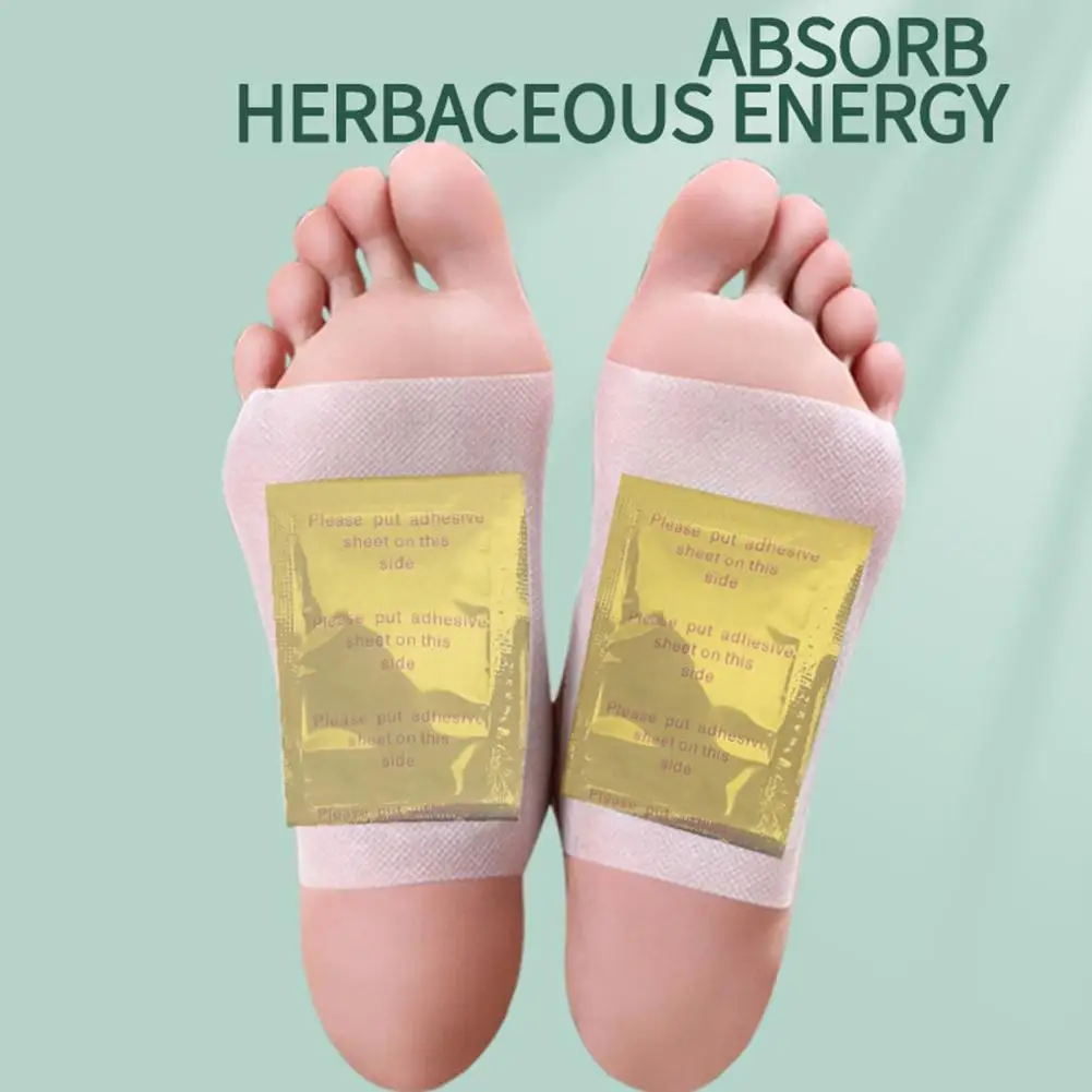 

10pcs Foot Patches Detox Deep Cleansing Foot Pads Natural Herbal Help Sleep Foot Care Stickers Relieve Stress Paster