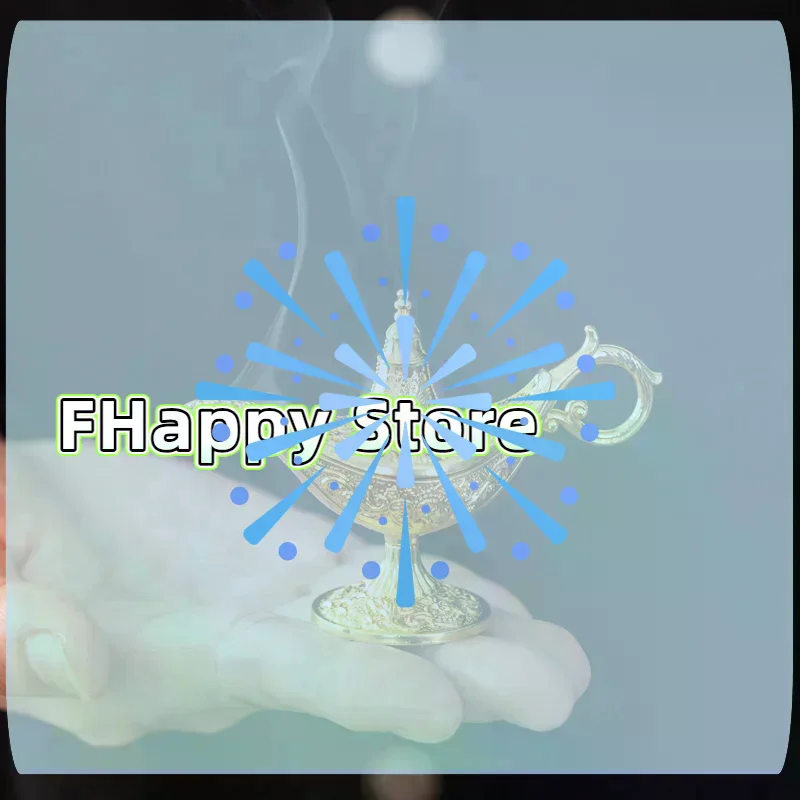 [MA]Hollow Legend Aladdin Magic Genie Lamps Incense Burners Retro Wishing Oil Lamp Home Decor Gift[MA]