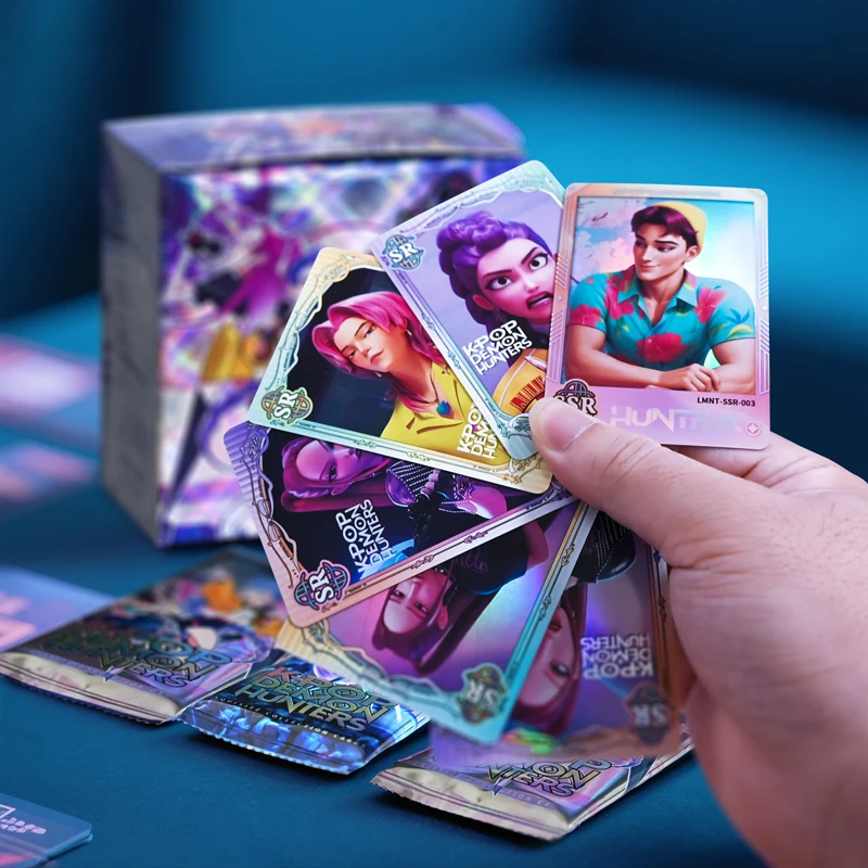 25/75/150PCS Anime Kpop Demon Hunters Collectible Card Blind Box Rare Anime Character Games Collection Card Mystery Bag for Fans
