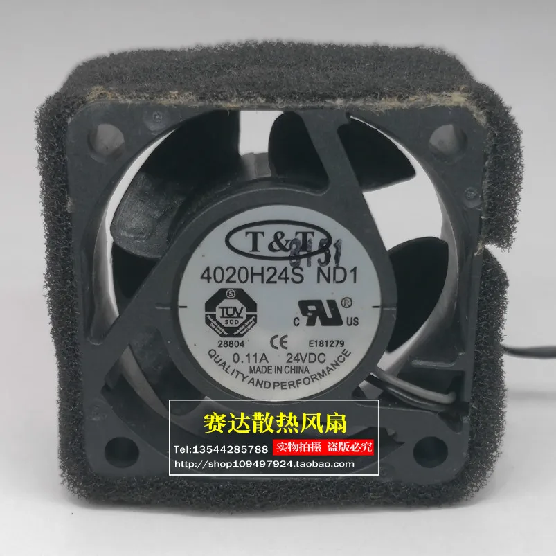 JFG For New TT 4020 24V 0.11A 4020H24S ND 1 Cooling Fan 40*40*20mm
