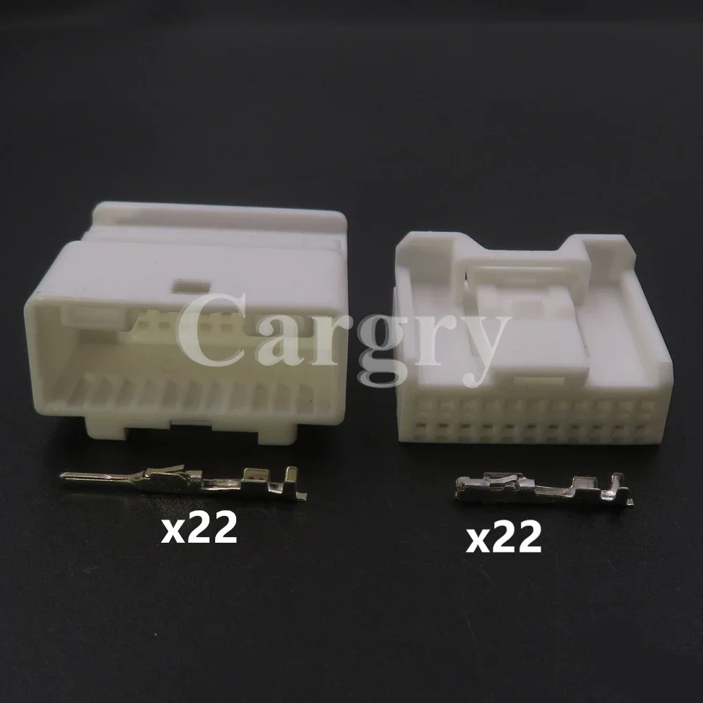 1 Set 22P Auto Reversing Mirror Wire Connector Automotive Audio Socket AC Assembly For Nissan Car Navigation Cable Plug