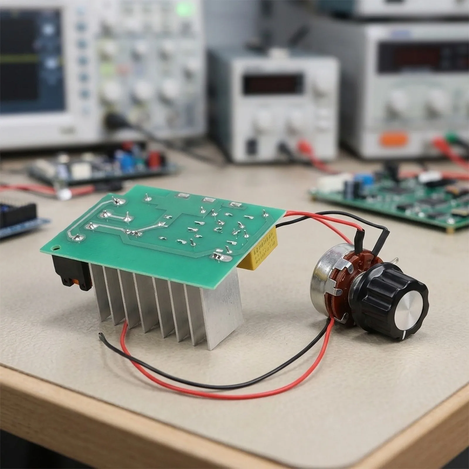 For DIY Electronics Projects 4000W Voltage Regulator Voltage Regulator External Potentiometer Included PCB Material Construction