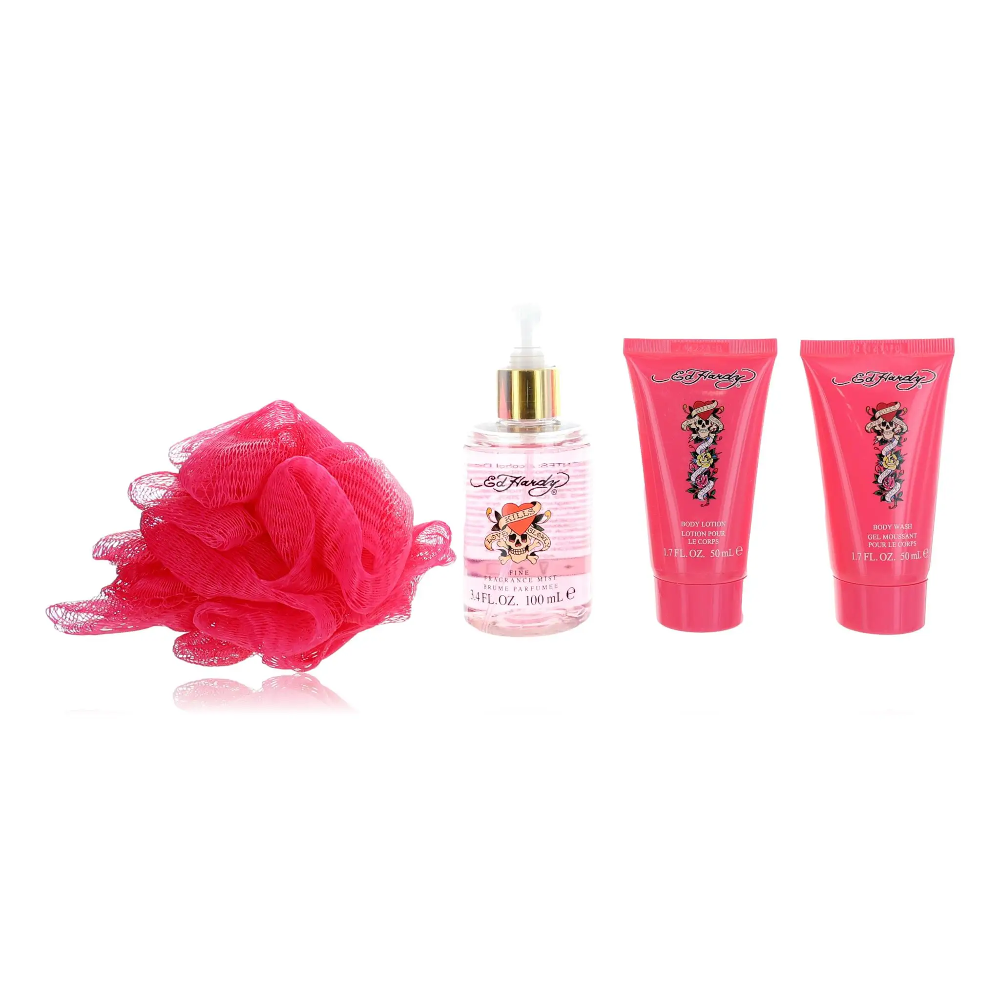 

Ed Hardy by Christian Audigier, 4 Piece Set for Women