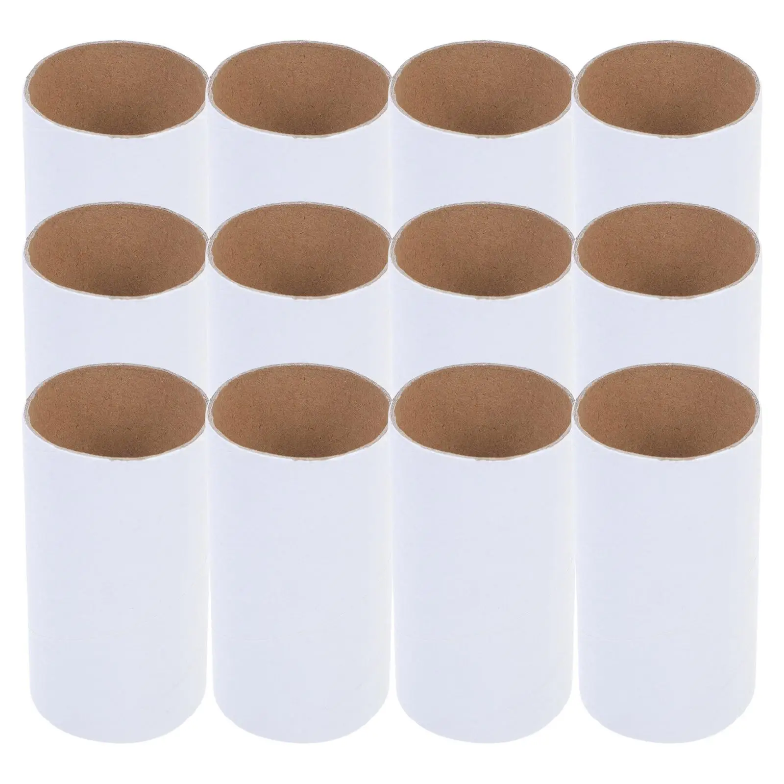 

12 Pcs Paper Tubes Graffiti Material Cardboard Craft Cylindrical Painting Kids Supplies Bulk Diy Project Tube Cores