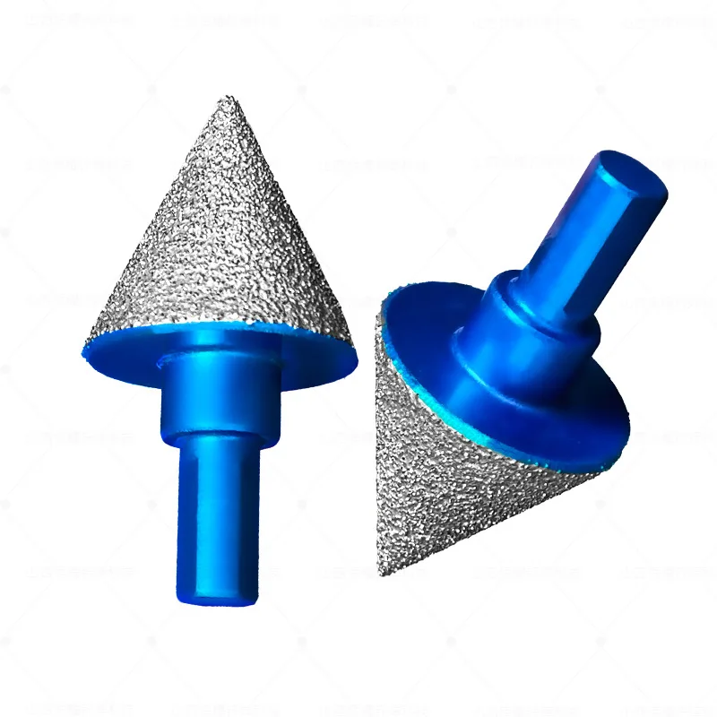 ろう付けドライダイヤモンドドリルビット三角シャンク（タイル、大理石、花崗岩の面取り・トリミング用）
