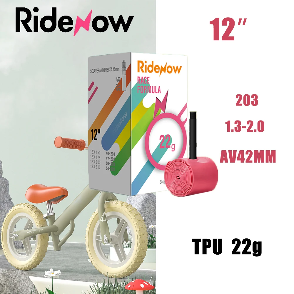 Ridenow Pushbike Balance Fahrrad Schlauch Reifen ultraleicht 12 "203 Länge av42mm Fahrrad Reifen Rohr Schrader Ventil – Detail 3