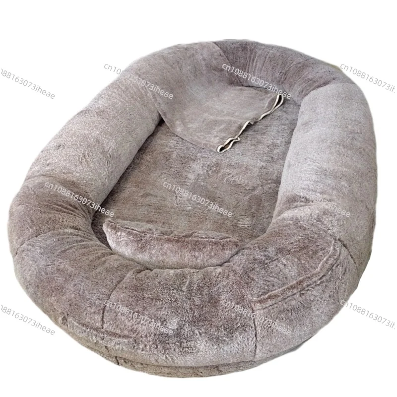 Modern Fabric Lazy Sofa Bed Removable Large Dog Bed 1-person Room Sofas Living Room Furniture with Side Hidden Storage Design