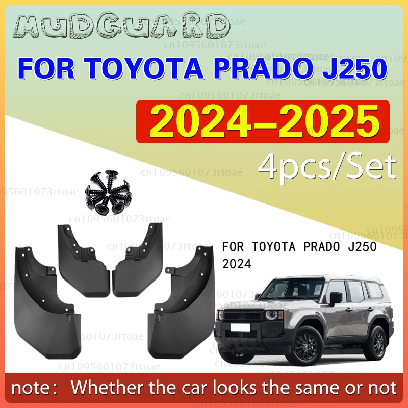 

For 2024 2025 Toyota Land Cruiser 250 1958 Prado Lc250 J250 Mudguard Cover TPE Fender Mudflaps Wing Splash Guards Mud Flaps Fits