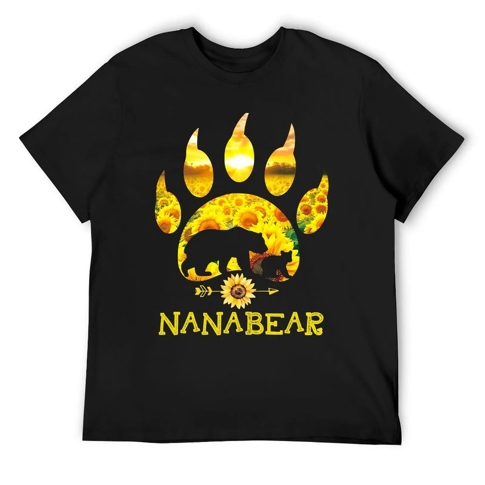 

Nana Bear Sunflower Mother's Day T-Shirt funny gifts Blouse luxury designer funny t shirts for men