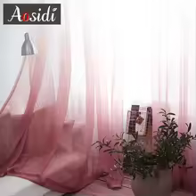 Modern Gradient Tulle Curtain