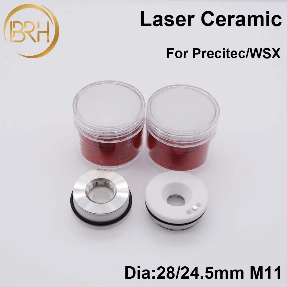 BRH Precitec/WSX السيراميك الفوهات حامل KTB2 يخدع P0571-1051-00001 ل Precitec HSG الألياف رأس تقطيع ليزر