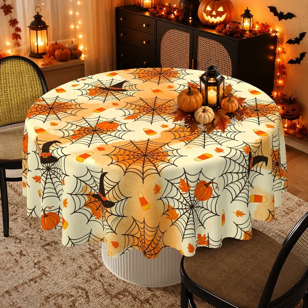 One Halloween-themed tablecloth, suitable for seasonal parties and home celebration decorations.zyc