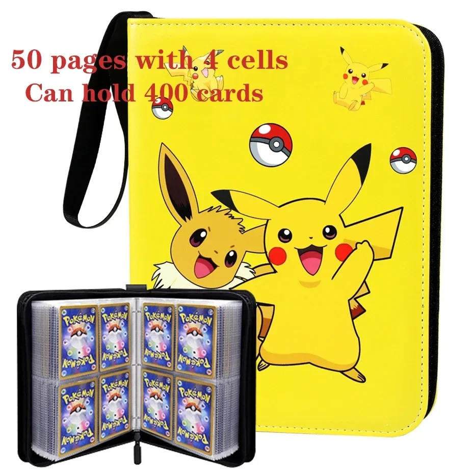 Pokemones Album Book Map Binder Family Letter Folder Business Card Holder Folder Game Card Collection Book Children's Toy Gift