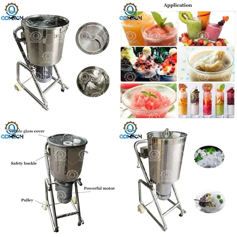 

2026 QDMECH Multifunctional Blender Vegetable Cutter Machine Processor Big Restaurant Industrial Commercial Food Blender