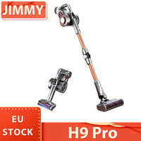 JIMMY H9 PRO Cordless Handheld Vacuum Cleaner 8pcs 3000mAh 200AW Strong Suction Power Battery 80 Mins Run Time LED Display