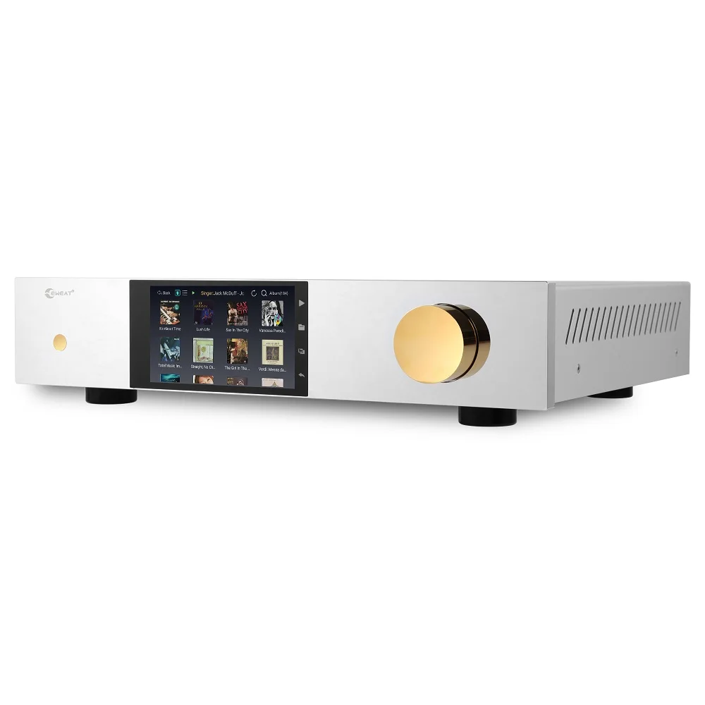 HiFi Digital Audio Player ES9038PRO With XU216 DSD512 PCM768 EWEAT DMP60 Chrome Plated NAS XLR Better Than CD player