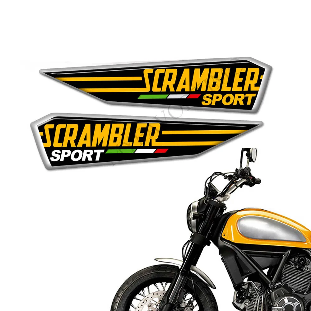 

For DUCATI Scrambler 800 1100 Accessories Motorcycle Tank Pad Stickers Decal Emblem Badge Protector Fairing 2015-2020