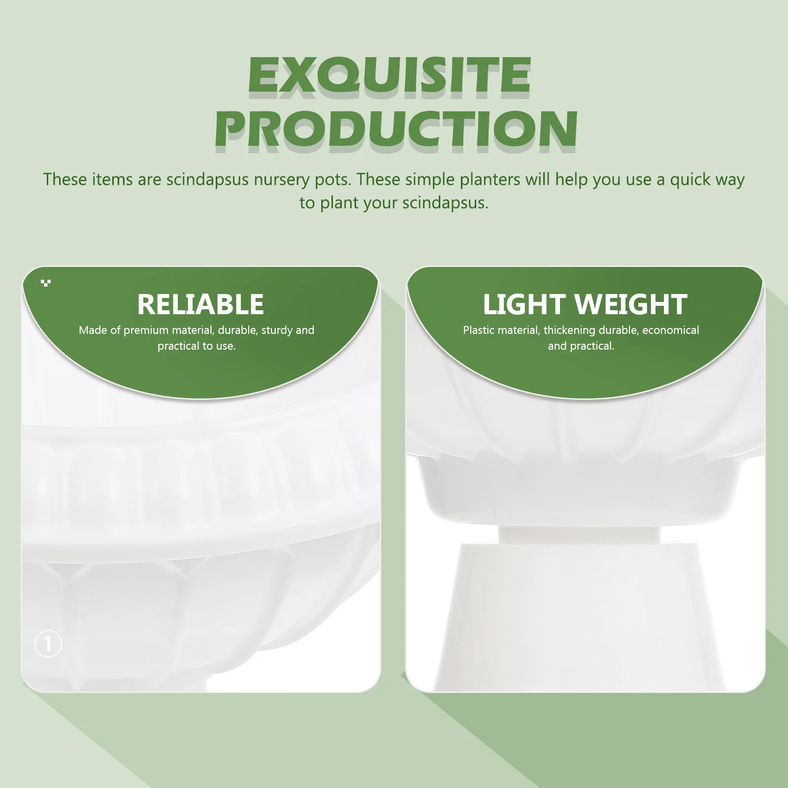 

Thickened Flower Pots Durable Plastic Planters Strong Balcony Flowerpots Garden Yard Scindapsus Planting Pots Plants