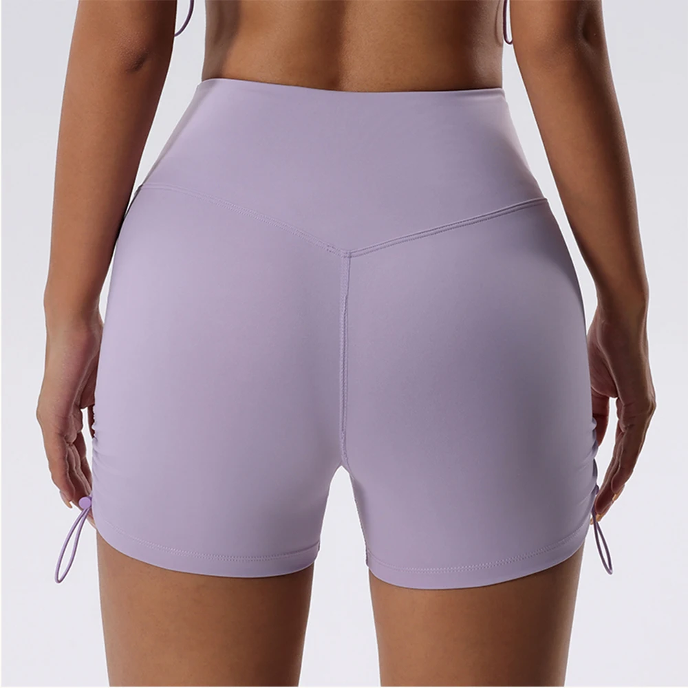 Women High Waist Yoga Shorts Slim Fit Butt Lift Gym Running Push Up Sports Shorts High Elastic Biker Shorts Sportwear