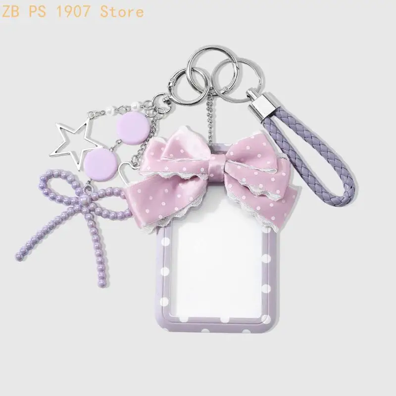 Decorative Acrylic Keychain Charm with Metal Ring Hardware, Lightweight Bag Accessory for Keys and Backpacks 55KA