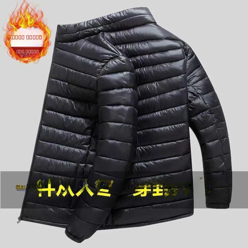 

New Men's ort Lightweight Cotton Jaet Durable Workwear Down-Free Jaet Mid-Young Adult plus Size Cotton Puffer
