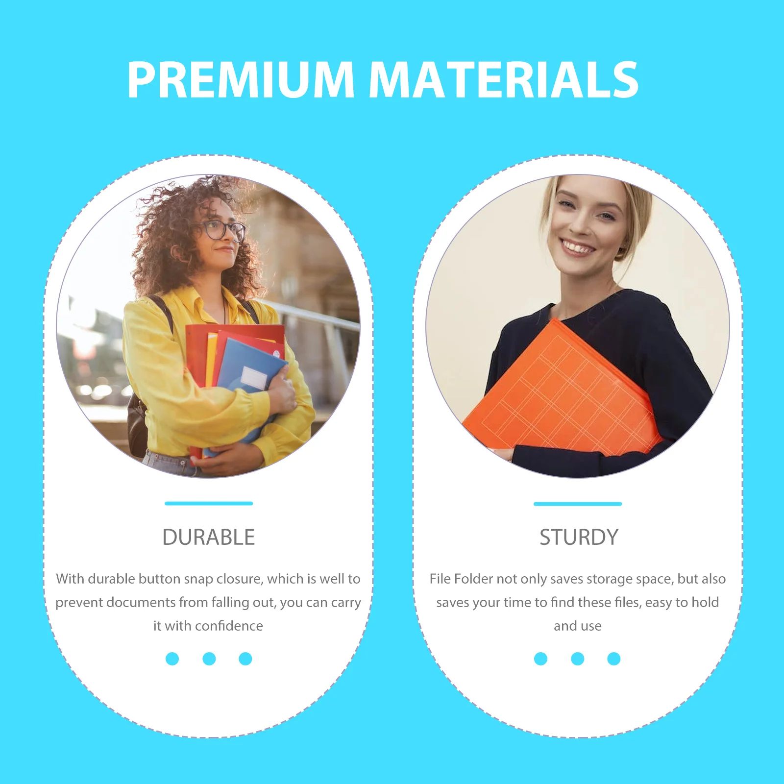 

10Pcs Document Bags Premium Transparent File Folders Large Capacity Snap Button Closure for Receipts Coupons Tickets Checks