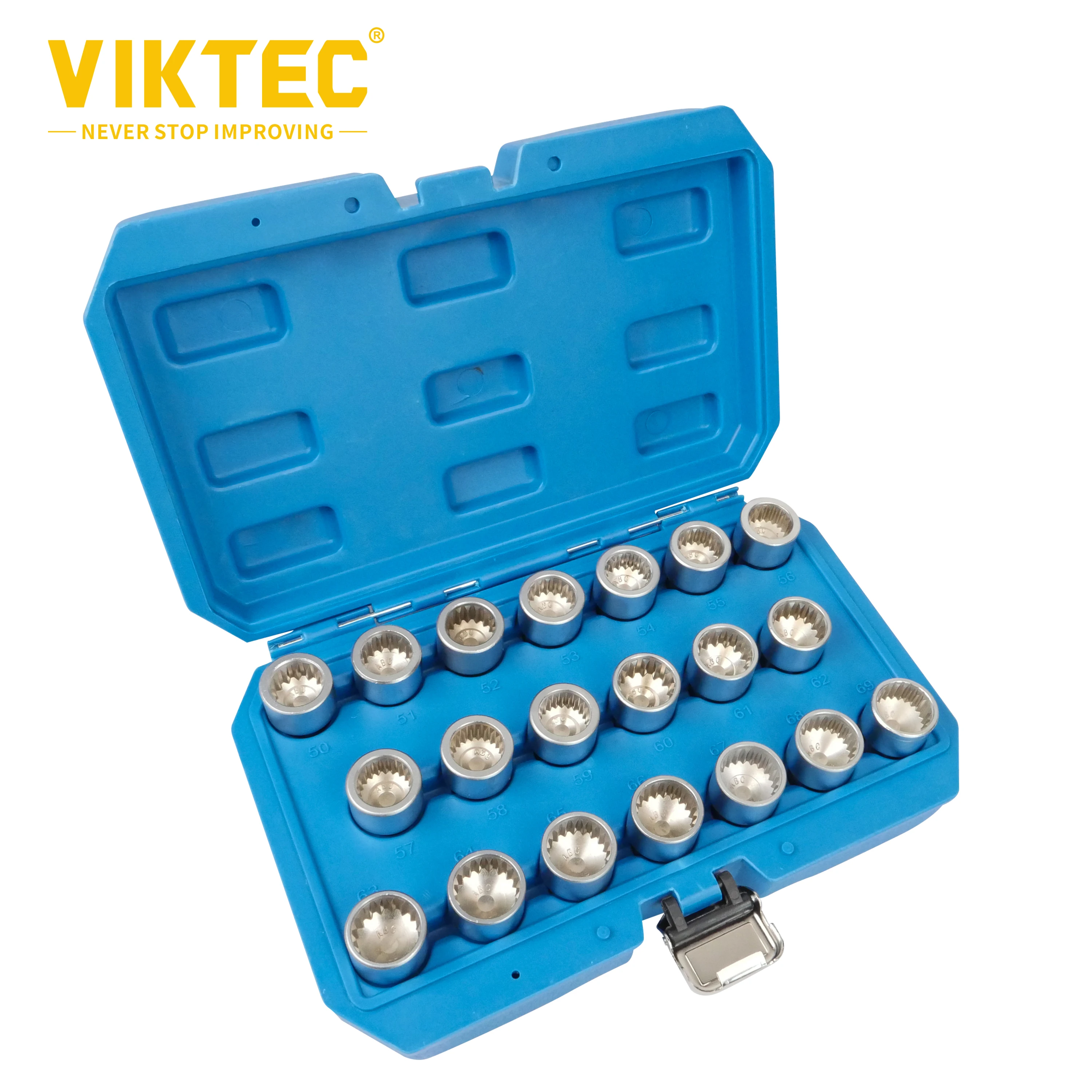 Viktec Anti-theft Screw Remover for Porsche,Wheel Locking Lug Nut Removal Tool 50-69,VT13082,20Pcs