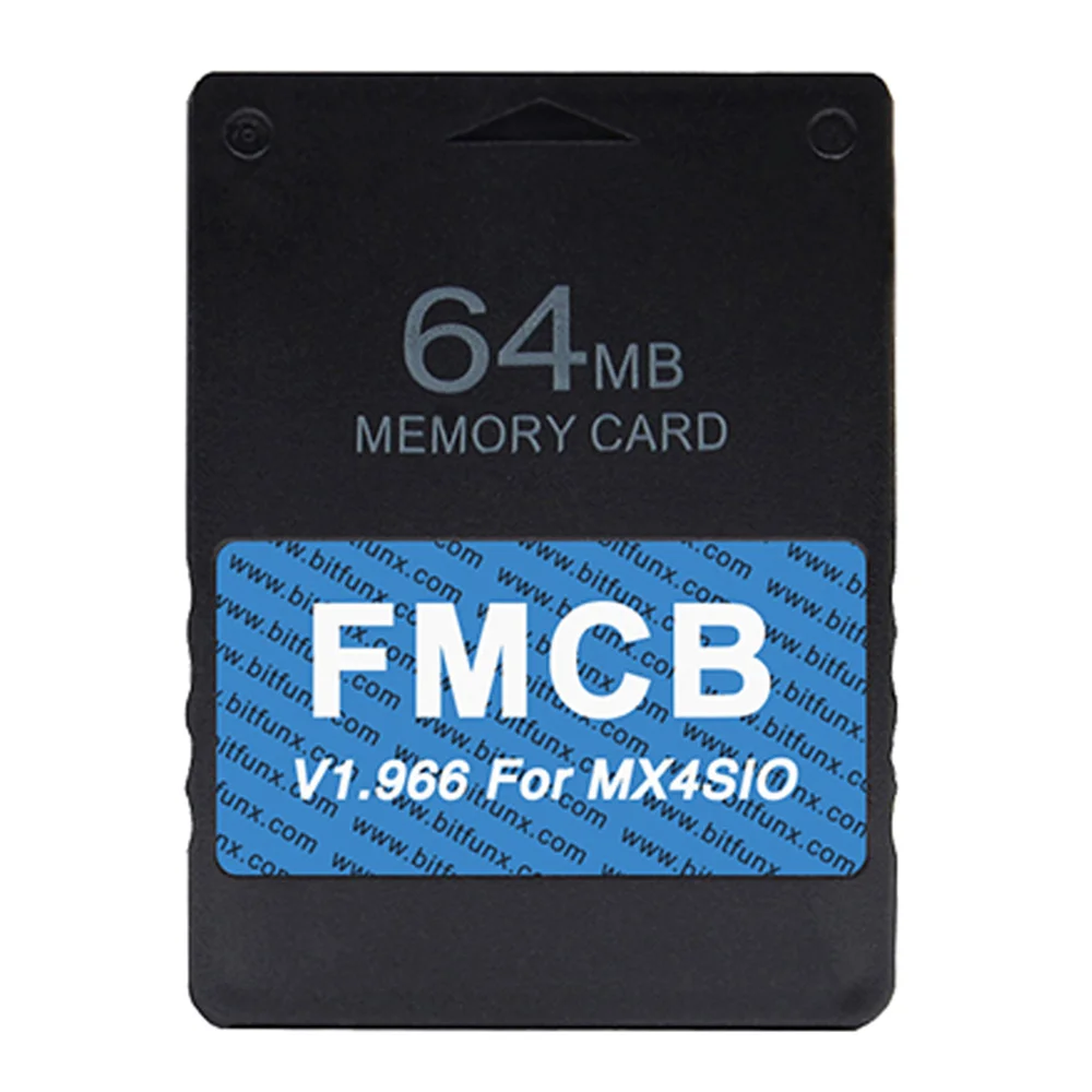 Scheda FMCB da 64MB V1.966 per PS2 MX4SIO adattatore per scheda SD SIO2SD installato OPL per console di gioco Playstation2, per PS2-FAT